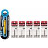 Tombow Pressure Oil Ballpoint Pen 0.7mm Air Press Active Color Yellow + 5 Black Refills BC-AP52 + BR-SF33 x 5 1 Body + 5 Refills Set
