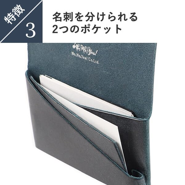 Shosa Business Card Holder Card Case CARD CASE Cowhide Thin Large Capacity Bridle Black [Design] Men's Women's Sho-ca1c (Bridle)