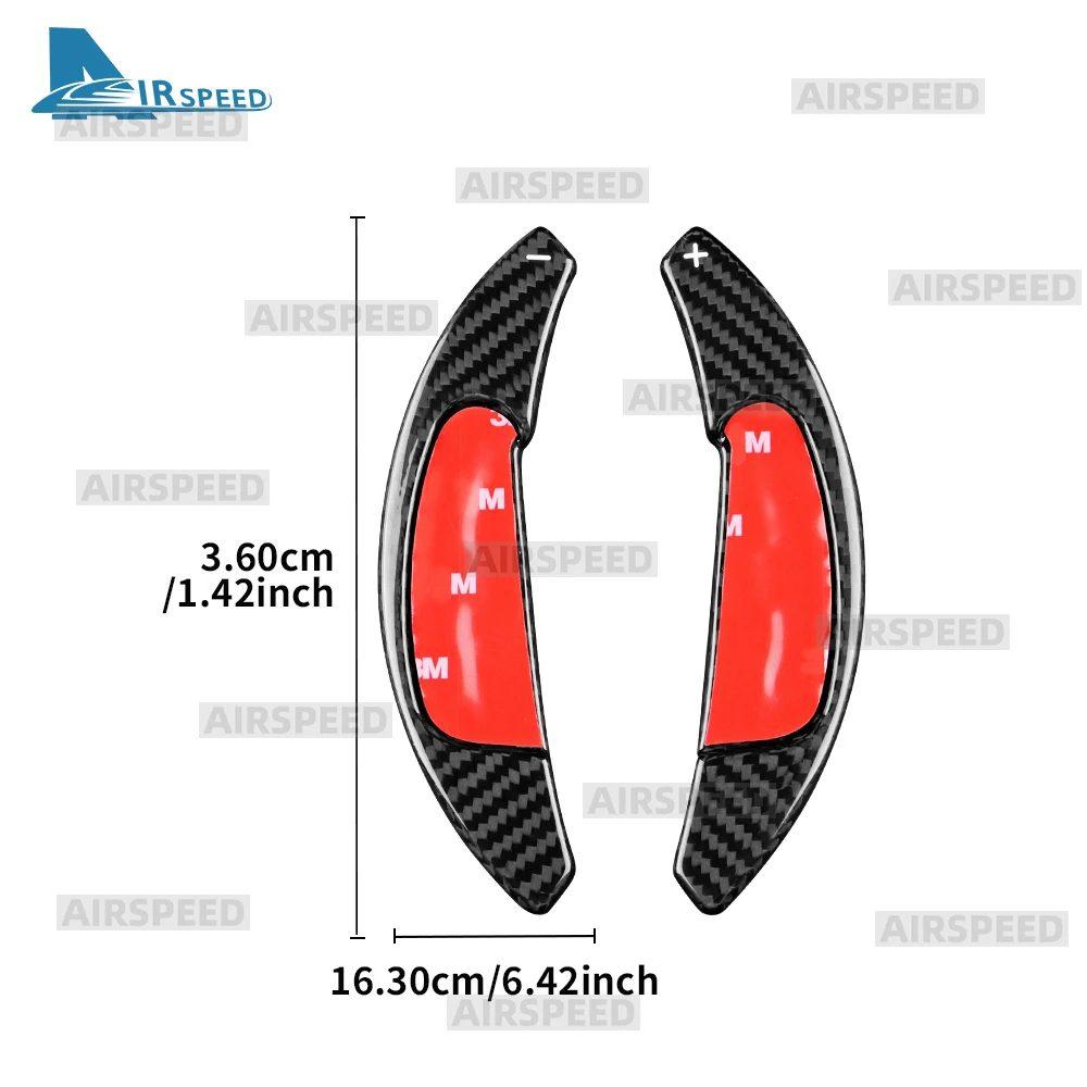 Real Hard Carbon Fiber For Abarth 595 695 2012-2019 2020 2021 2022 2023 2024 Car Steering Wheel Shift Paddle Gear DSG Extension