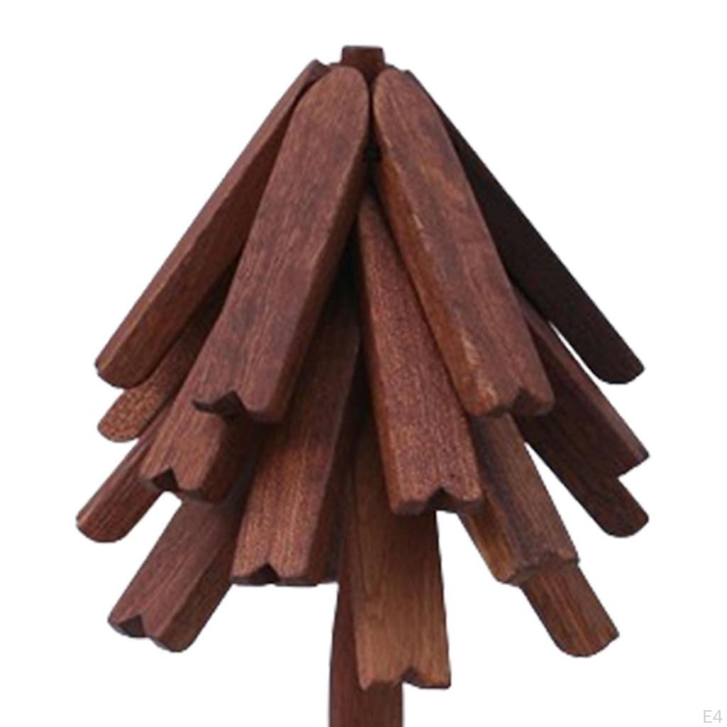 Tree Trivets Drink Coasters Creative Gryteholdere Sammenleggbar bordmattesett for tekanne