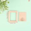 1Set 1:12 Dollhouse Miniature Photo Frame With Rear Cover Simulation Furniture Model Living Scene Decor Toy Doll House Accessories