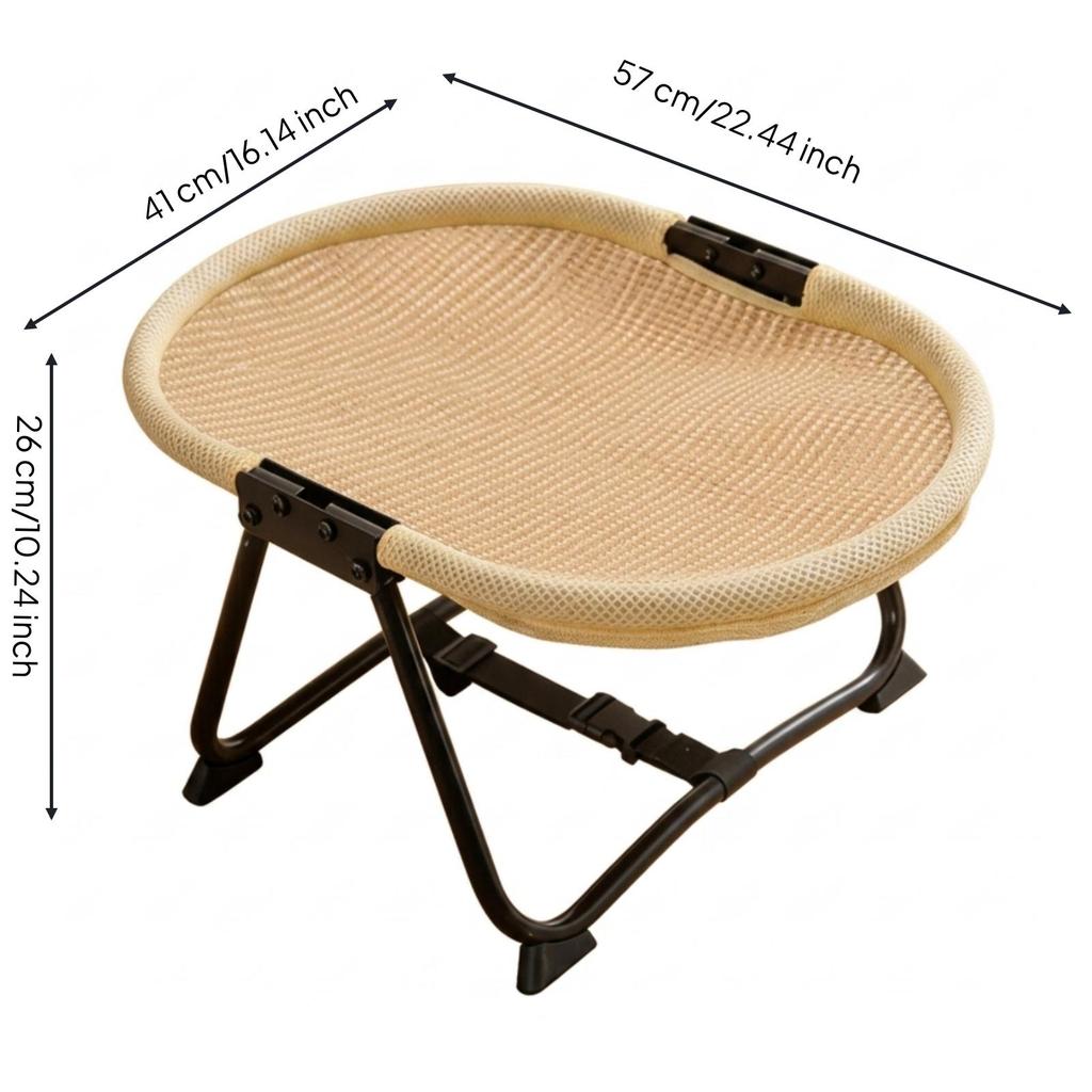 Sturdy Elevated Pet Bed | Breathable, Foldable Cot, Portable, Dog Hammock