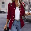 Women's Black Blazer Jacket with White Top and Blue Jeans Outfit Set
