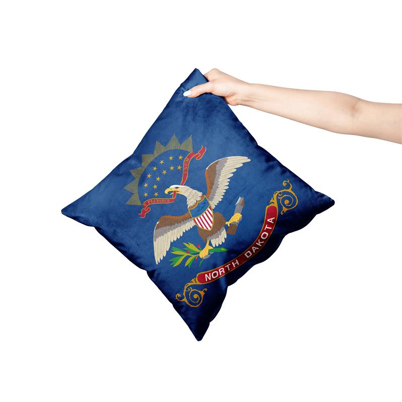 Aertemisi 18'' X 18'' North Dakota Square Throw Pillow Cushion Covers Cases Pillowcases For Sofa 45Cm X 45Cm