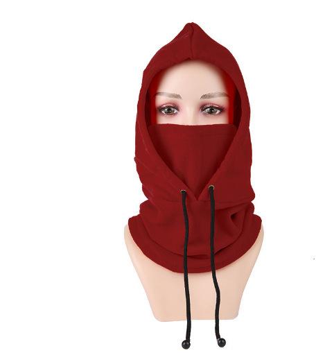 **Winter Warm Hat with Face Mask Men Women Ear Protection Neck Gaiter Windproof Cycling Cold-Proof Balaclava Cap**