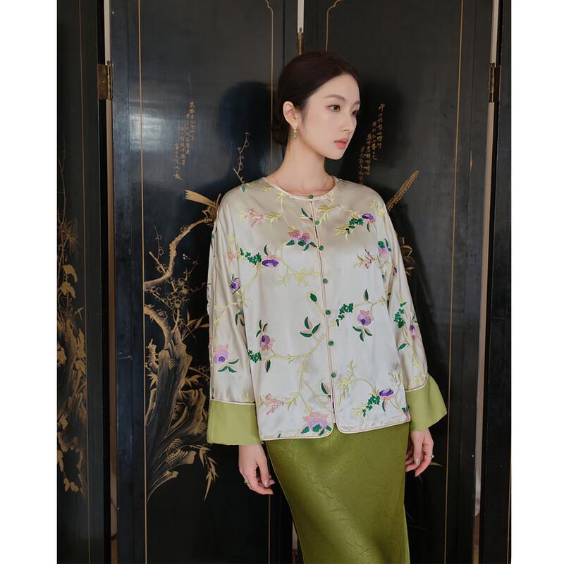 

JK&JS Women s Modern Chinese Style Tang Suit Top M
