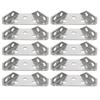 30pcs Stainless Steel Furniture Corner with Screws Corner Brace Angle Corner Bracket for Shelves Wood Furniture Chair Drawer Cabinet