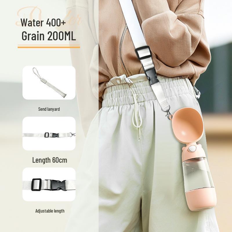 Tragbare Outdoor-Hundewasserflasche - Reise-Trinkbecher für Haustiere