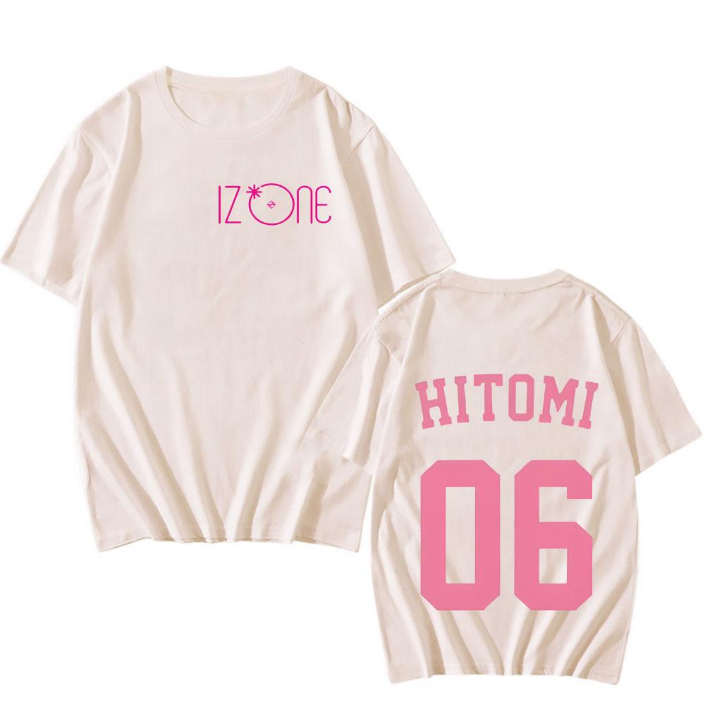 IZONE 2024 Korean Kpop Album T-Shirt Damen Herren Print T-Shirt Harajuku Unisex Ulzzang Grafik Damen T-Shirt Kawaii 90er Kleidung