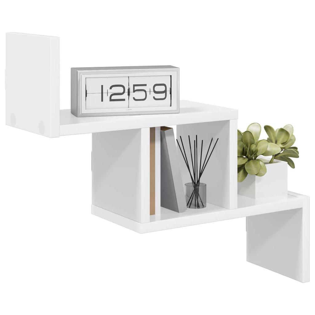 Wall Shelf White 48 x 15 x 42 cm Engineered Wood
