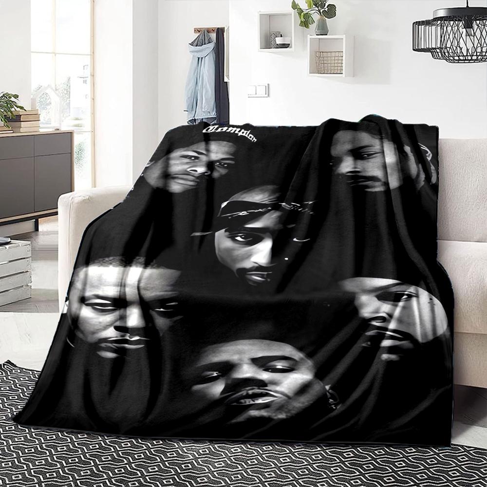 1Pc Eminem'S Urban Style Blanket For Couch Bed Plush Cozy Fuzzy Blanket Super Soft Warm Blankets For Fall And Winter 091895