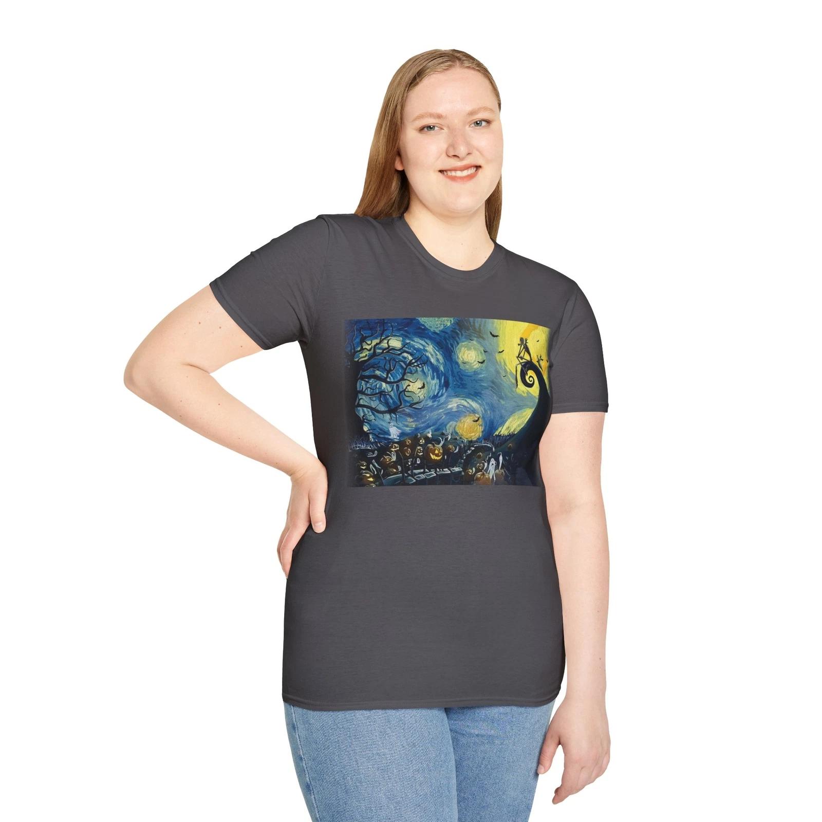 Starry Night Nightmare Before Christmas T-Shirt XL