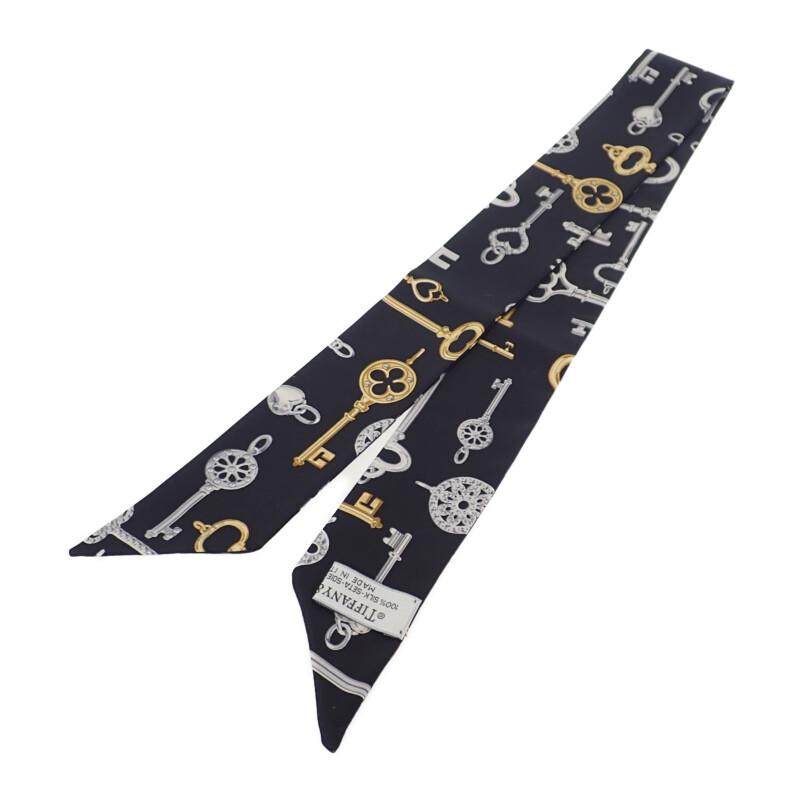 TIFFANY&Co.  scarf black silk Women