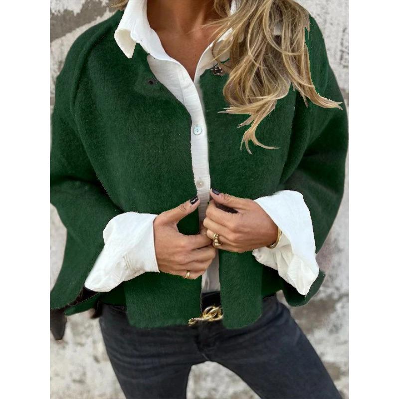 Loose Short Long Sleeve Coat For Autumn Winter