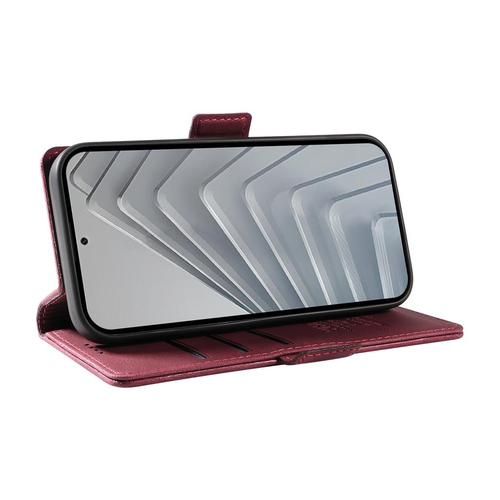 For Xiaomi Redmi Note 14 4G (164.84mm) Leather Case YIKATU YK-005 Skin-Touch Feeling Wallet Phone Cover