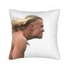 Haalands Meme Pillowcase Printing Cushion Cover Decoration  Throw Pillow Case Cover Home Zipper