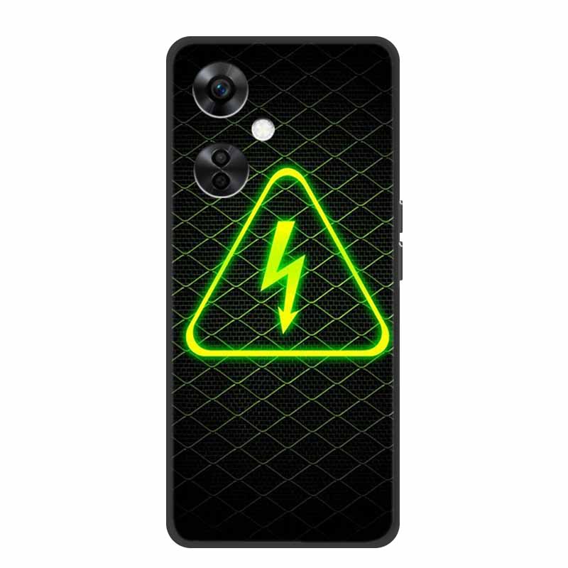 For OnePlus Nord CE 3 Lite 5G Cases Black Silicone Soft Cute Cat Rose Case For OnePlus Nord CE 3 5G Heart Lion Luxury TPU Cases