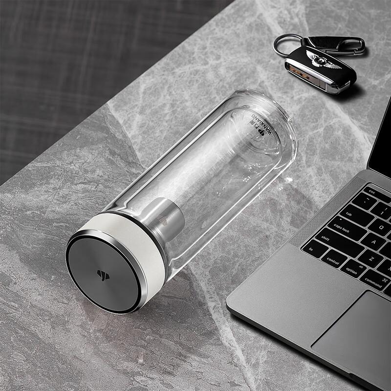 Wanxiang Double-Wall Glass Tea Bottle with Infuser