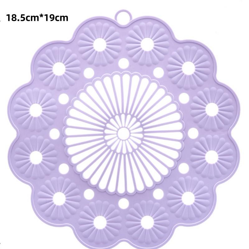 Silicone Flower Coasters Heat Insulation Anti-scald Waterproof Mats Creative Scandinavian Style Coffee Coaster Kitchen Accessory