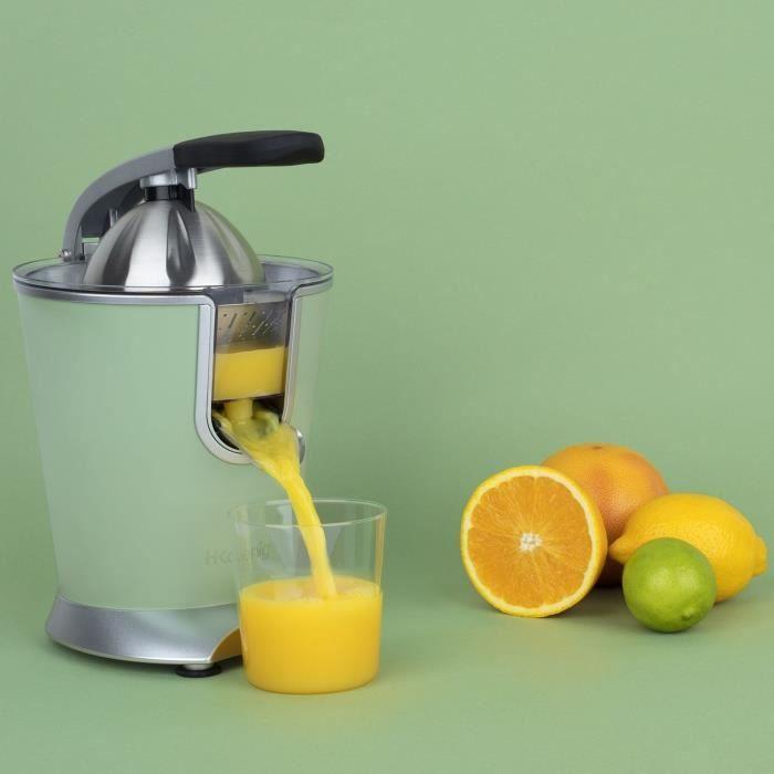 H.KOENIG/AGR88 - Zitruspresse - Power : 160 W – Leise – Tropfstopp – Edelstahlgehäuse – BPA-frei