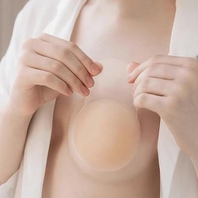 1 Pairs Silicone Nipple Cover Lift Up Αυτοκόλλητο σουτιέν Αυτοκόλλητο Αόρατο μπάλωμα στήθους για γυναίκες Επαναχρησιμοποιούμενα Επιθέματα στήθους πέταλα