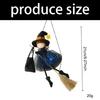 Seasonal Halloween Hanging Accent with Fabric Figure and Star Charm for Entryway or Party Window Display Indoors