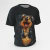 Summer Fashion Men's Animal 3D Printed T-shirt Comfortable Soft Breathable Loose Large Casual Sports Versatile Short Sleeve T-shirt