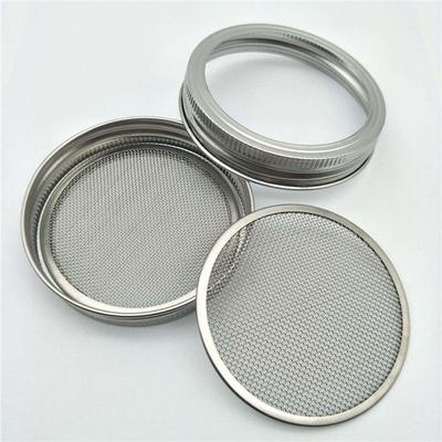 3Pcs Stainless Steel Sprouting Lids 86Mm Wide Mouth Mason Jar Compatible Organic Sprout Grower Broccoli Bean Lentil Alfalfa