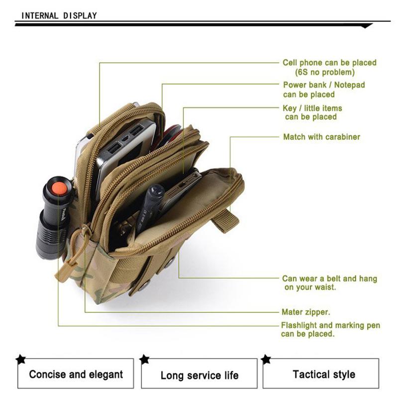 Universal Tactical Pouch Hunting Bag Outdoor Tactical Holster Hip Waist Belt Bag