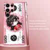 Super cute anime banknotes phone case s26 ultra case quad lock glass for Samsung Galaxy S26 S25 S24 S23 S22 FE Ultra Plus