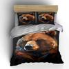 Geometric-style bear illustration. Bedding sets Duvet cover sets Duvet covers Pillowcases(1*Duvet Cover 2*Pillowcases without duvet insert)