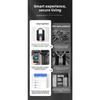 Waterproof Smart Fingerprint Padlock Mobile Phone Bluetooth All-through Lock Electronic Lock Luggage Cabinet Lock Drawer Fingerprint Lock Large