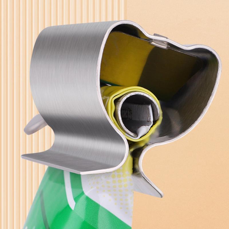 Kreativní lis na zubní pastu, jednoduchý váleček na zubní pastu z nerezové oceli, úsporný lis na zubní pastu, čisticí lis