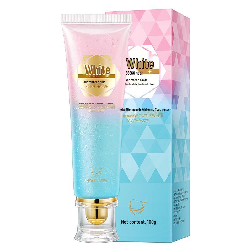 Hanlunmei Yu Niacinamide Whitening Toothpaste: Fresh, Long-lasting Fragrance & Gentle Gum Care, Popular on Douyin.