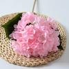 Simulated Hydrangea Single Flower With Leaf Home Wedding Hall Decoration Prop