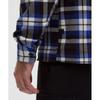 Lululemon Brushed Woven Overshirt Prospect Plaid Black Pigment Blue
