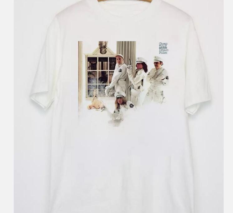 Cheap Trick band Dream Police white T-shirt Unisex All sizes S to 5Xl Unisex T-Shirt S