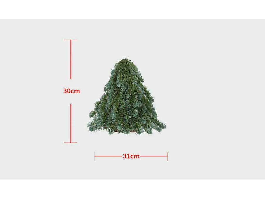 2024 Encrypted Nobel Pine Desktop Christmas Tree: High-Grade Miniature Decoration for a Festive Home Atmosphere