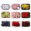 3D Simulated Fruit Fridge Magnet DIY Locker Kitchen Fridge Simulated Strawberry Watermelon Blueberry Boxed Food Magnetic Decoration Ornament