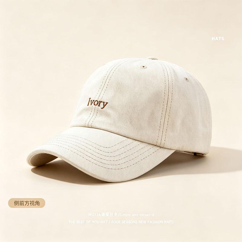 Simple Spring Big Head Circumference Baseball Cap Women's College Style Summer Outdoor Couple Soft Top Cap