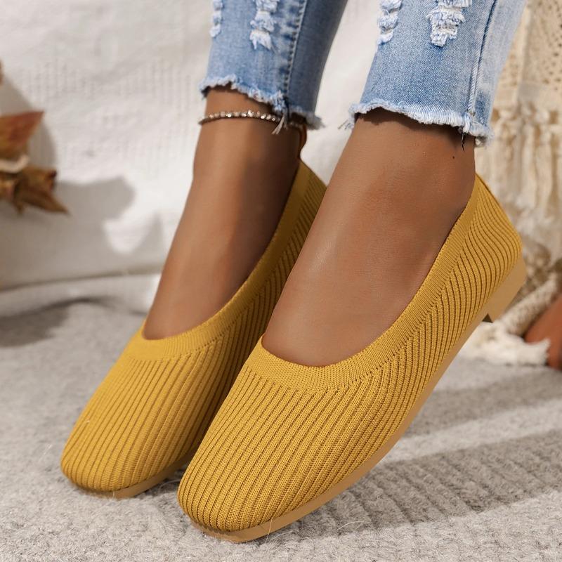 Fashion Women Flats 2025 New Solid Color Loafers Women Slip on Shallow Comfort Flat Shoes for Women Mary Jane Shoes Zapatos De Mujer