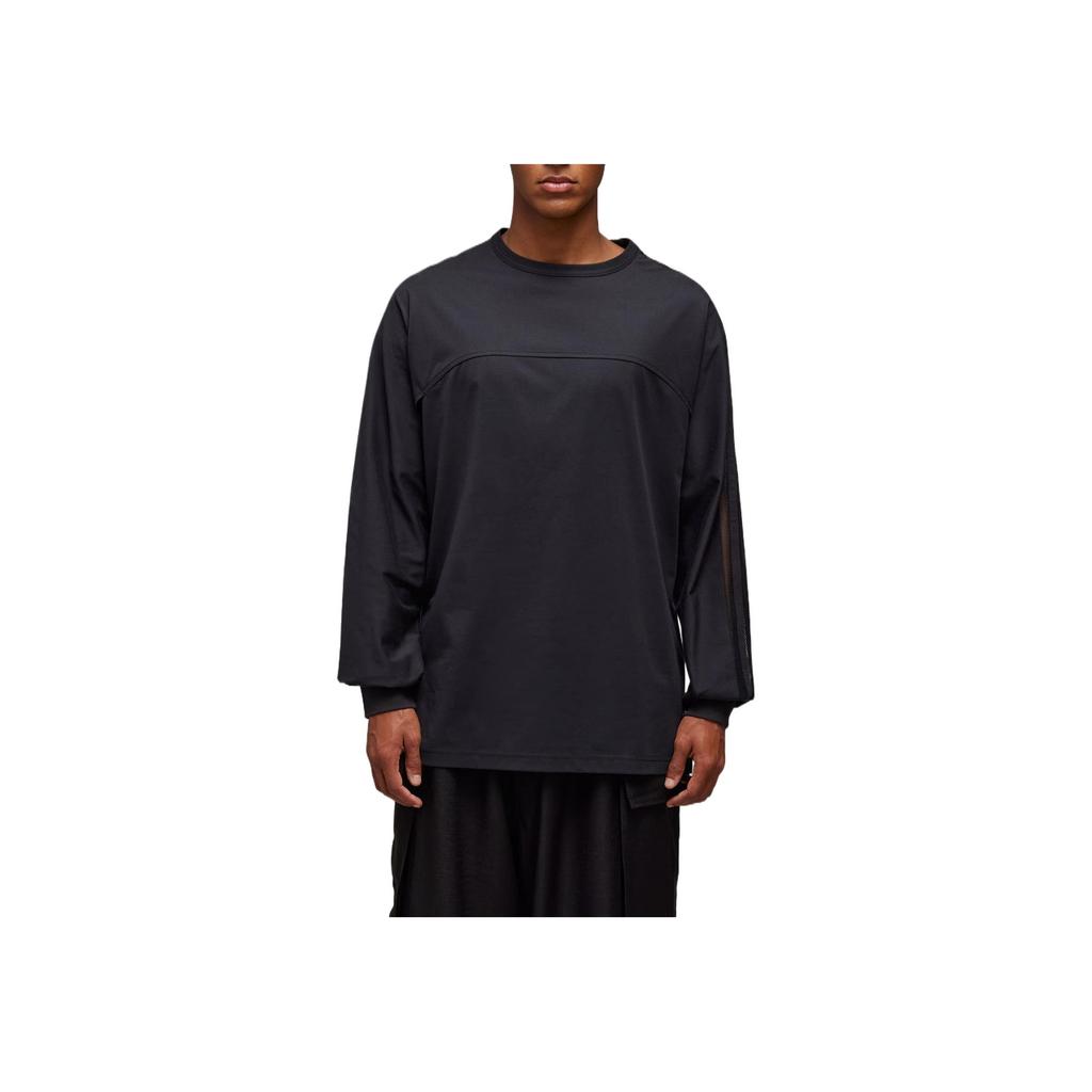 Adidas Mesh 3 Long Sleeve T-Shirt Comfortable Soft Warm Men Tops Black JL8309