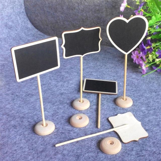10Pcs Mini Tafel Tafel Wordpad Nachricht Hinweis Memo Board Halter Clip Home House Party