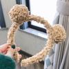 New Cute Plush Bear Ear Hair Bands Women Home Wash Face Make-up Non-slip Headband Girl Versatile Daily Hair Accessories