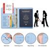 Custodia per passaporto impermeabile, custodia da viaggio in pelle PU, portafoglio per carte di credito, grazioso libretto per passaporto per donne/uomini