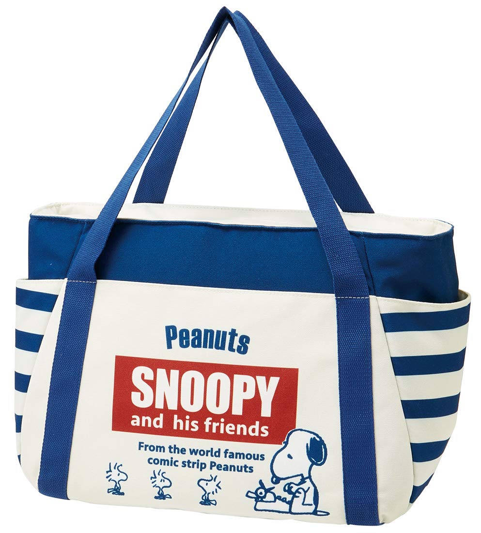 

Skater Insulated 2WAY Balloon Tote Bag Shoulder Bag Snoopy Retro Label Peanuts KBTB2