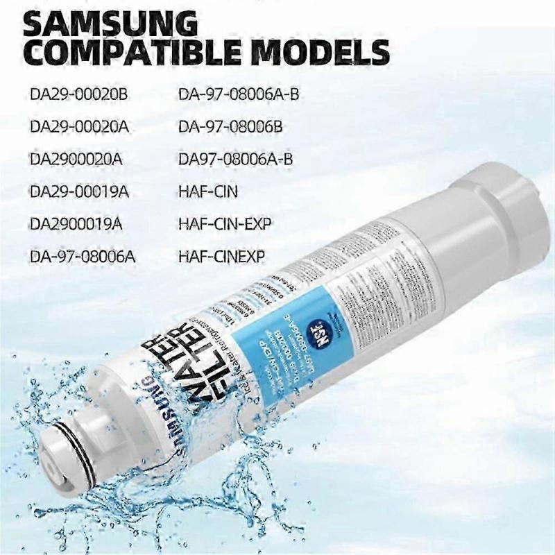 DA29-00020B Samsung Refrigerator Water Filter Replacement for Samsung DA29-00020A/B, HAF-CIN/EXP, RF28HFEDBSR, DA97-08006A