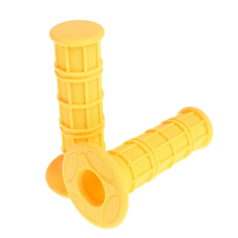 Universal Motorcycle Grips Non Slip Rubber Handle Bar End Grip 7/8" 22mm 24mm Left&Right Motorcycle Handlebar Grip for Motorbike