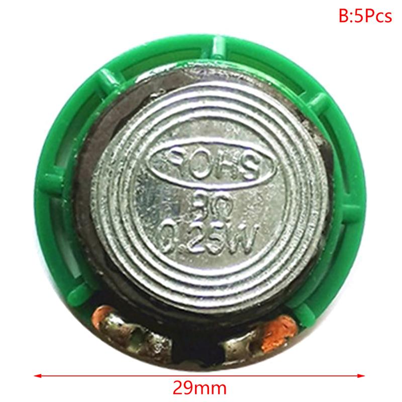 5Pcs 29Mm Magnetic Mini Speaker Vocal Toys Electronic Components Doorbell Horn Round Shape Replacement Loudspeaker