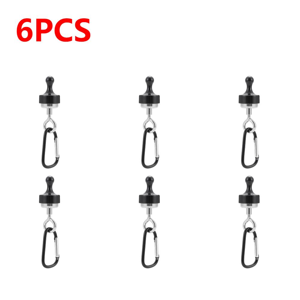 1-40PCS Strong Magnetic Carabiner Portable Tent Canopy Carabiner Magnet Hanger Outdoor Camping Lights Strong Magnetic Hook